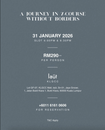 Chef Imran x Laut Restaurant (Menu)