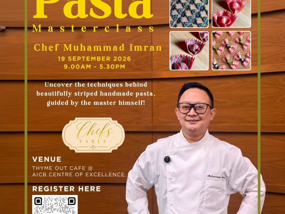 Pasta Masterclass in collaboration with AICB x Thyme Out Cafe