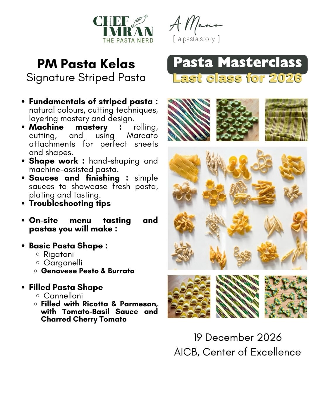 Pasta Masterclass: Kuala Lumpur